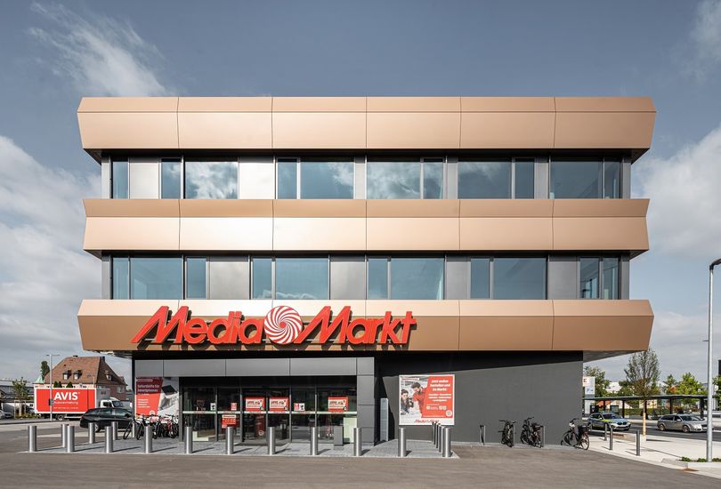 Sparkasse Bad Neustadt, Metallfassade, Verbundalu, Alucobond, 3A Composites GmbH