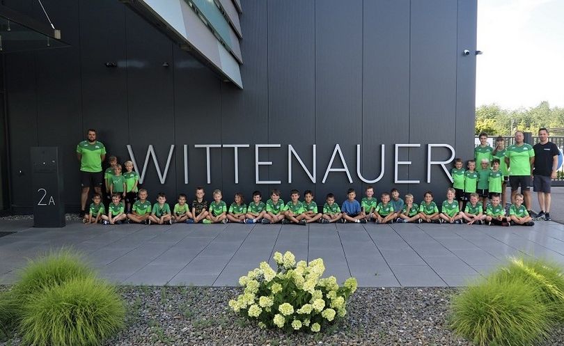 Bambini-Training des SV Sasbach auf dem Gelände der Wittenauer GmbH