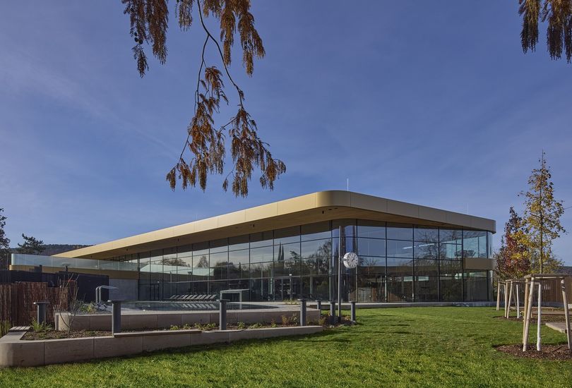 Salinarium, Bad Dürkheim, Fassade, VHF Aluverbund + PV