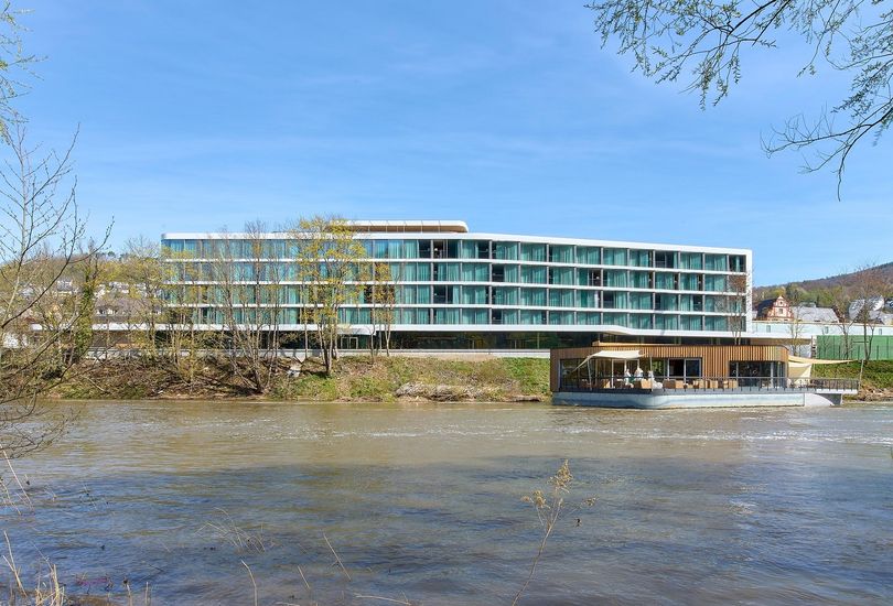 Emser Therme, Trapezblechfassade, Aluverbundfassade, Bemo