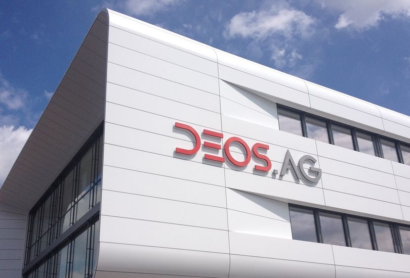 Deos, Rheine, Metallfassade, Verbundalu
