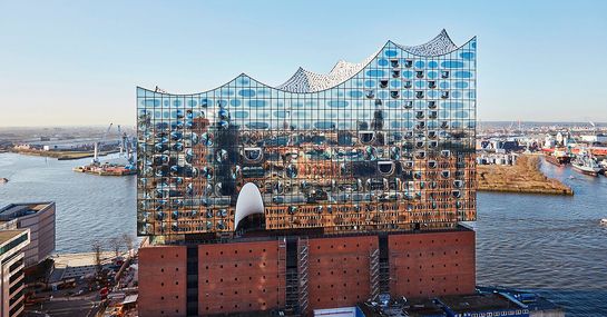 Bild: Aussenansicht Elbphilharmonie Hamburg